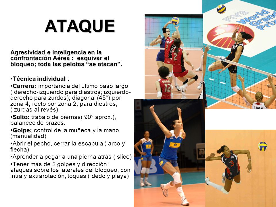 tecnicas de ataque voleibol